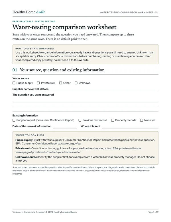 Page 1 of 2: source/question/existing information